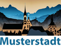 Wappen von Musterstadt